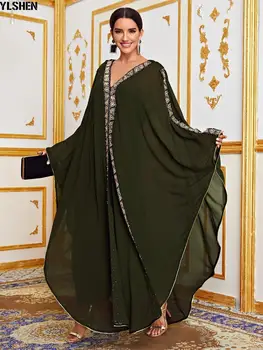 Afrikos Suknelės Moterų Plius Dydis Drabužių Dashiki Siuvinėjimas Karoliukais Afrikos Drabužius Abaja Dubajaus Musulmonų Suknelė Skraiste Afrikos Suknelė