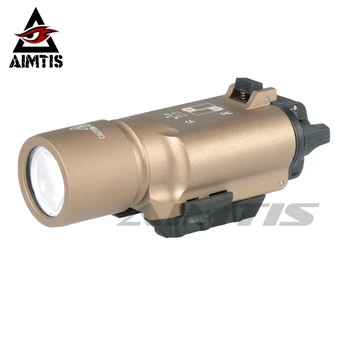 AIMTIS X300 LED Ginklas Šviesos Taktinis Žibintuvėlis Fakelas Picatinny Karinės Geležinkelių Taktinių Medžioklės Airsoft Šautuvas, Pistoletas Pistoletas