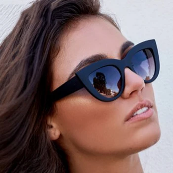 Akiniai nuo saulės Moterims, negabaritinių cat eye akiniai nuo saulės moterims mados Ponios Saulės akiniai Seksualus Atspalvių UV400 akiniai nuo saulės ponios