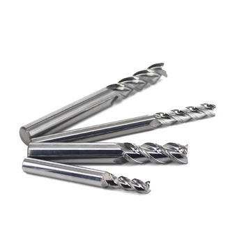 Aliuminio Cnc Tools Endmill Pjovimo HRC55 3 Fleita Karbido Frezavimo Cutter Pabaigos Malūnas Aliuminio, Vario Apdorojimo, Frezavimo Įrankiai