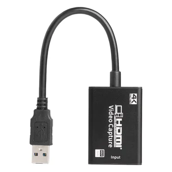 ALLOYSEED 4K HDMI USB užfiksuoti Kortelės Adapteris USB 3.0 HDMI Įsigijimo Kortelės Mini Video Grabber Įrašyti Langelyje Įrašyti
