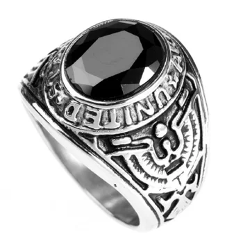 Amerikos Kareivis Liejimo Titano Plieno Žiedas Atminimo Žiedas JAV Armijos Žiedas