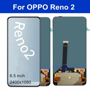 AMOLEDFor KOLEGA Reno 2 LCD Ekranas Jutiklinis Ekranas skaitmeninis keitiklis Reno2 CPH1907 PCKM00 PCKT00 Touch Panel skaitmeninis keitiklis skirtas KOLEGA Reno 2 LCD