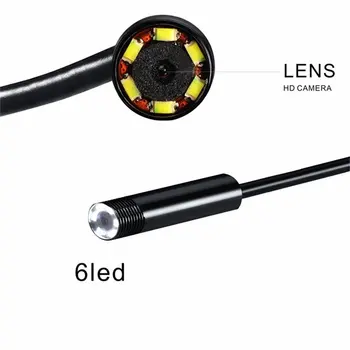 AN99 2 in 1 USB Endoskopą 5M 10M Telefono Endoskopą Tikrinimo Kamera, Vandeniui 6 Led Mini Borescope Vamzdis, Skirta 