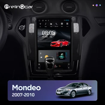 Android 10.0 4G pasaulinė Lte automobilių gps multimedia stereo radijo grotuvas už ford mondeo 2007-2010 vertikalus grotuvas, navigacijos sistema