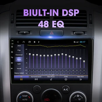 Android 9.0 2Din RDS DSP 4G+64G Automobilio Radijo Suzuki grant Vitara 3 2005-4G+WIFI Carplay Multimedia Vaizdo, GPS Navigacijos
