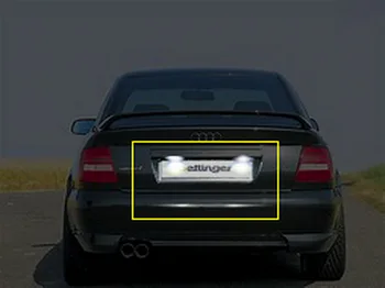 ANGRONG 2x LED Licencijos Numerį Lemputė Canbus Ne Klaida Balta 12V Audi A4 B5 1995-2001