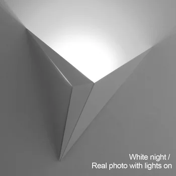 Apdailos Sconce Kambarį Modernių Namų, Trikampio Formos, LED Siena Šviesa Koridoriaus Geležies Miegamasis Šiaurės Minimalistinio Stiliaus Patalpų