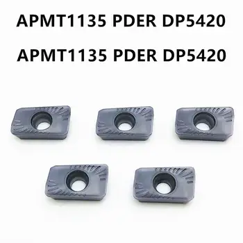APMT1135 PDER DP5420 aukštos kokybės metalo tekinimo staklių dalys įrankis APMT 1135 staklių dalys frezavimo įterpti karbido CNC tekinimo RPMW1003
