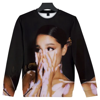 Ariana Grande 3D Custom Printed Mados O-Kaklo Marškinėlius Moterims/Vyrams ilgomis Rankovėmis Megztiniai Atsitiktinis Harajuku Drabužių Streetwear