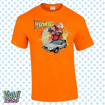 Atgal Į Ateitį VYRIŠKI T-Shirt Marty Mcfly Delorean Hoverboard Dovanų Filmą 2019 M. Vasaros Nauji Aukštos Kokybės Individualizuotos Atspausdinta Marškinėliai