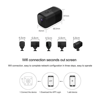Atnaujinti 1080P Mini WIFI Battary IP Kamera, Wireless HD IR Naktinio Matymo Vaizdo Garso Stebėti Mažų Namų Saugumo Priežiūra