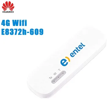 Atrakinta Huawei E8372h-609 4G LTE, Wifi Wingle Modemas su 2vnt Antenos prijungimo įtaisas 150M Amerikos
