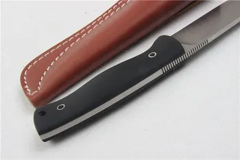 Aukštos Kokybės 58-60HRC D2 ašmenys G10 rankena fiksuotas peilis lauko kempingas išgyvenimo įrankis taktinis naudingumas medžioklės peilius