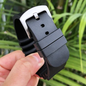 Aukštos Kokybės Gumos, Silikono 22mm Watchband už Seiko SKX PROSPEX Minkštas Neperšlampamas Juodos Sporto Nardymo Žiūrėti Dirželis Nemokamai Įrankiai