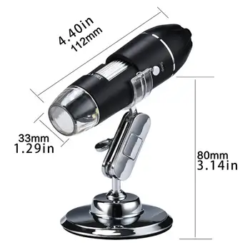 Aukštos Kokybės Praktinės Elektronikos 5MP USB 8 LED Skaitmeninio Fotoaparato, Mikroskopo Endoskopą didinamasis stiklas 50X~500X Didinimo Priemonė