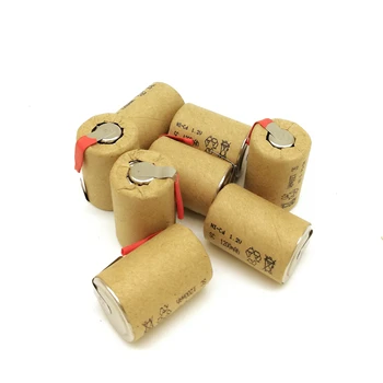 Aukštos kokybės įkraunamos baterijos skaičius 4/5 SC Ni-Cd baterijos 1.2 v tab 1200 mAh Tinka elektrinis grąžtas LED žibintai