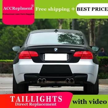 AUTO.PRO 2008-2013 m. BMW M3 E92 led galiniai žibintai BMW M3 E92 LED galiniai žibintai automobilio stilius kamieno lempos automobilių stovėjimo aikštelė