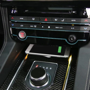 Automobilinis telefono laikiklis su belaidžio kroviklio mobiliojo telefono stovas Jaguar F-Tempas XF XE XFL 2017 2018 iphone se įkrovimo laikiklis