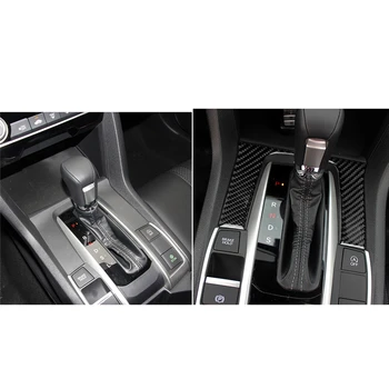 Automobilio stilius Anglies Pluošto Lipdukas Honda Civic 10 2016-19 Automobilio Pavarų skydas Apsaugoti Dangtelio Lipdukas