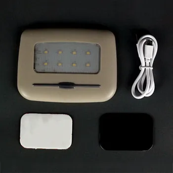 Automobilių Skaitymo Lemputės Automobilis Labai Ryškus LED Touch Tipas Naktį 6500K Šviesos Vaiskiai Balta 3500K Šiltas Geltonas Automobilis LED Lempos, Lemputės USB
