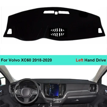 Automobilių Vidinis prietaisų Skydelio gaubtas, Skirtas Volvo XC60 2018 2019 2020 LHD RHD Dashmat Brūkšnys Kilimėlis Kilimų Cape Sun Atspalvį galiniu langu Padengti Dashmat