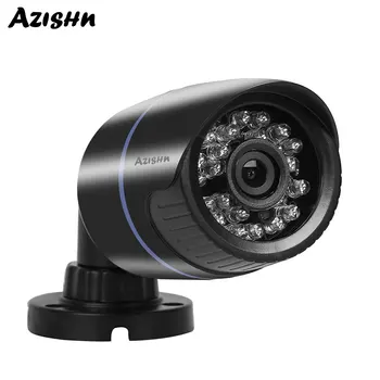 AZISHN HAINAUT Saugumo Kameros 720P 1080P HD 24pcs IR Led Naktinio Matymo Lauko Vandeniui Kulka VAIZDO Kamera, skirta Vaizdo Stebėjimas