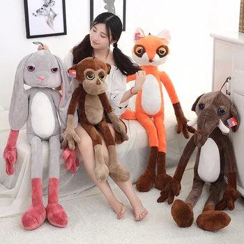 BABIQU 1pc 100/120cm Miško keturi broliai ilgos kojos unikalų įvaizdį pliušinis žaislas, minkšti kimštiniai gyvūnų animacinių filmų vaikams kawaii mielas dovanas