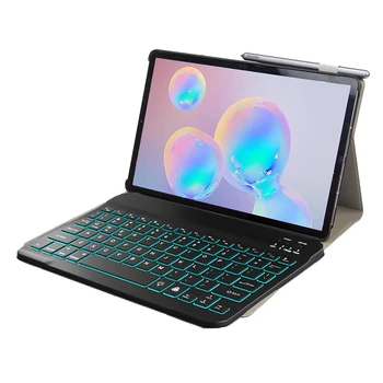 Backlit Keyboard Case for Samsung Galaxy Tab A7 10.4 colių 2020 Tablet Funda T505 T500 su Pieštukas Turėtojas Wireless Keyboard Cover