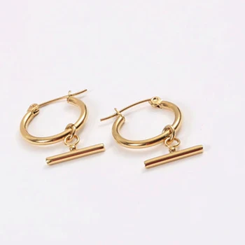 Baras kutas maži, aukso hoopas auskarai moterims, nerūdijančio plieno neįprastas unikalus auskarai su žavesio mados 2021