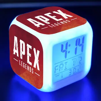 Battle Royal Apex Legendos Pav LED Laikrodis-Žadintuvas Spalvinga Flash Šviesos Apex Legendos Berniukų Žaidimas duomenys Žaislai