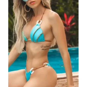 Be-X Pynimo tvarstis bikini komplektas 2020 m Sexy vėliau kaklo maudymosi kostiumėlį moteris push up maudymosi kostiumėliai moterims Vasaros maudymosi kostiumėlis Dviejų dalių kostiumai