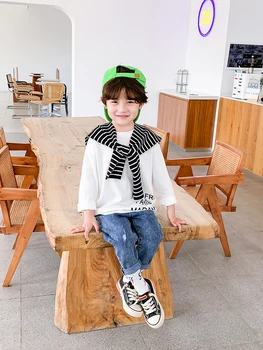 Berniukų Džinsai Banga Vaikų Rudens korėjos Versija, Smiley Veido, Kelnės Kūdikiui Vakarų Stiliaus 2020 M. Pavasario Berniukas, Vaikų Drabužiai