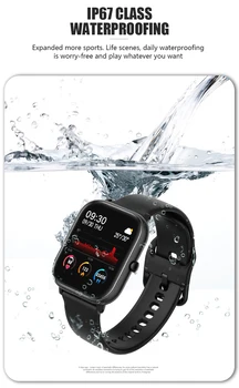 BIngoFit Smart Watch Vyrų P20 Vandeniui Smart Apyrankės Fitness Tracker Aukštos Kokybės Išgirsti Ritmo Monitorius Apyrankės, Laikrodžiai