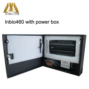 Biometrinių nemokama programinė įranga ir SDK Inbio460 keturių durų pirštų atspaudų /kortelės prieigos valdymo skydelis su elektros energijos tiekimo metalinė dėžutė
