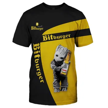 BITBURGER-2020 Naujas vasaros Vyrų 3d Tshirts Print T Marškinėliai Vyrams Vasaros Viršūnes tees Atsitiktinis Streetwear marškinėlius hip-hop vyras drabužiai