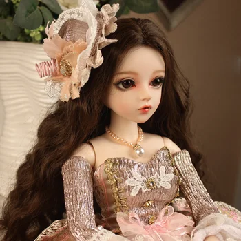 BJD 1/3ball sujungta Lėlės dovanos mergina Handpainted makiažas fullset Lolita/princesės lėlė su drabužiais ANVEENA
