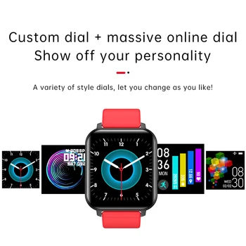 Bluetooth 5.0 Smart watch Vyrai Visiškai Jutiklinis Ekranas Užsakymą Surenka Smartwatch Moterų Kraujo Spaudimo Deguonies Širdies ritmo Monitorius Žiūrėti