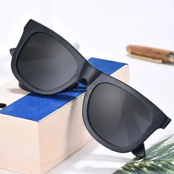 BOBO PAUKŠČIŲ Vyrų Mediniai Akiniai, Anti-Reflective UV400 okulary przeciwsłoneczne Derliaus Vyrams Poliarizuota Individualizuoti Dropshipping