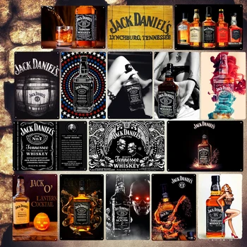 Bourbon Whiskey Apnašas Vyno Derliaus Metalo Alavo Ženklai Papuošti Plokštės Kavinė Baras Namų Pub Tenesio Viskis Sienos Meno Plakatas ZSS2