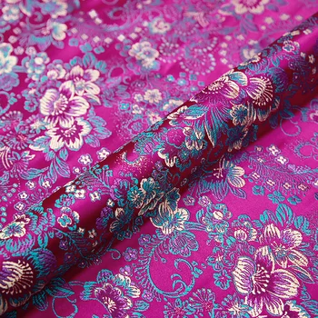 Brokatas šilko audinys gėlių medžiaga iš nailono audiniai, siuvimo medžiagos suknelė tekstilės