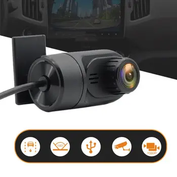 Brūkšnys Kamera Automobilio USB DVR Kamera HD 170 Laipsnių Vairavimo Diktofonas Naktinio Matymo G-sensorius