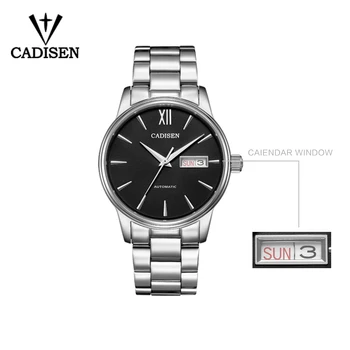 CADISEN C1032 vyriški Laikrodžiai 2019 Top Brand Prabangių Laikrodžių Vyrams Automatinis Mechaninis laikrodis Vyrams, Vandeniui Laikrodis Relogio Masculino