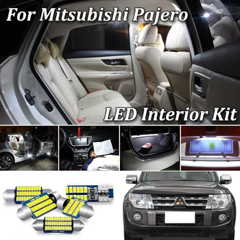 Canbus LED Vidaus apšvietimo Komplektas Mitsubishi Montero Shogun Pajero 2 3 4 LED Interjero Licenciją Plokštelės Šviesos (1990-2020)