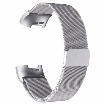 CARLYWET Aukščiausios Kokybės, Prabangos Plieno Magnetinis Milano Linijos Juostos Pakeitimas Apyrankės Dirželio Watchband už Fitbit Mokestis 2 Charge3