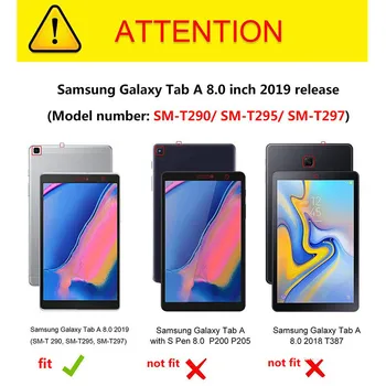 Case for Samsung Galaxy Tab 8.0 2019 360 Laipsnių Besisukantis Odos Smart Cover 