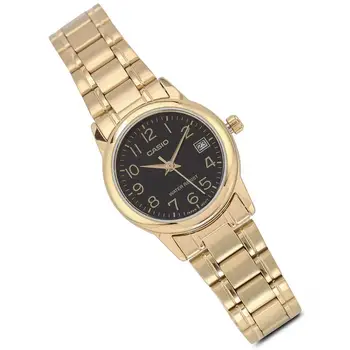 Casio collection LTP-V002G-1B - Reloj analógico para mujer y hombre,fahsion y priežastinis spalva dorado y negro