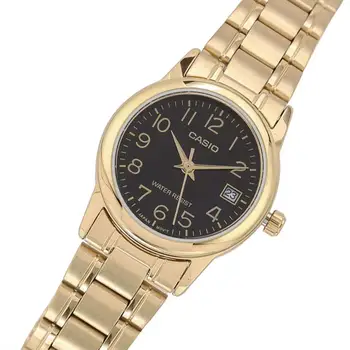 Casio collection LTP-V002G-1B - Reloj analógico para mujer y hombre,fahsion y priežastinis spalva dorado y negro