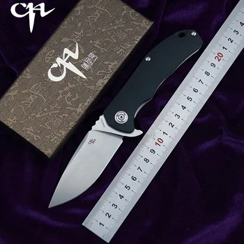 CH Naujas CH3504-G10 Flipper sulankstomas peilis D2 ašmenys rutulinis guolis G10 + plieno rankena kempingas medžioklės peiliukas EDC įrankiai