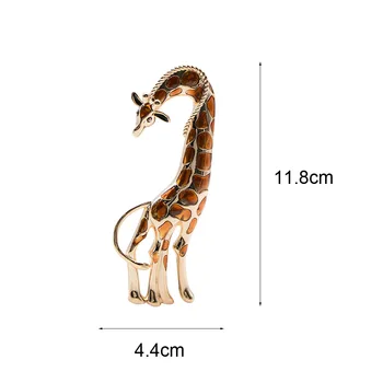 CINDY XIANG Emalio Didelis Žirafa Sages Moterims Ryškus Gyvūnų Dizaino Sagės Pin Prabanga, Aukštos Kokybės Priedai Rudens Stiliaus